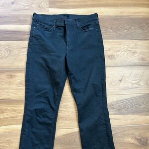 Mother black mid rise dazzler size 32 jeans